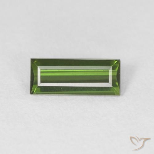 0.60ct 天然 中绿色 碧玺, 狭长方形, VVS