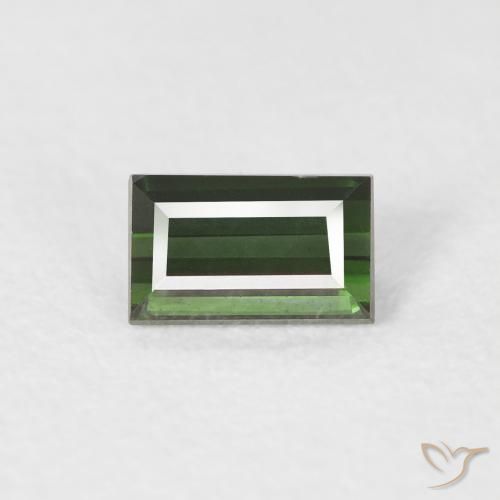 0.47ct 天然 森林绿 碧玺, 狭长方形, VVS