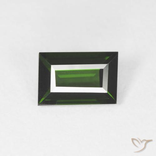 1.23ct 天然 森林绿 碧玺, 狭长方形, VVS