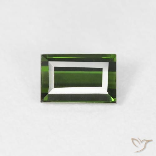 0.45ct 天然 大地绿 碧玺, 狭长方形, VVS