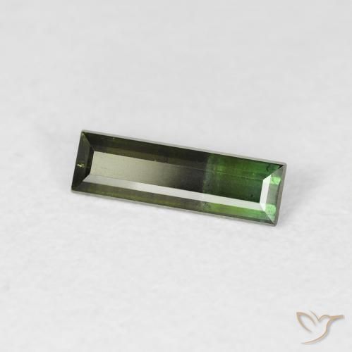 0.54克拉天然碧玺，狭长方形，VS