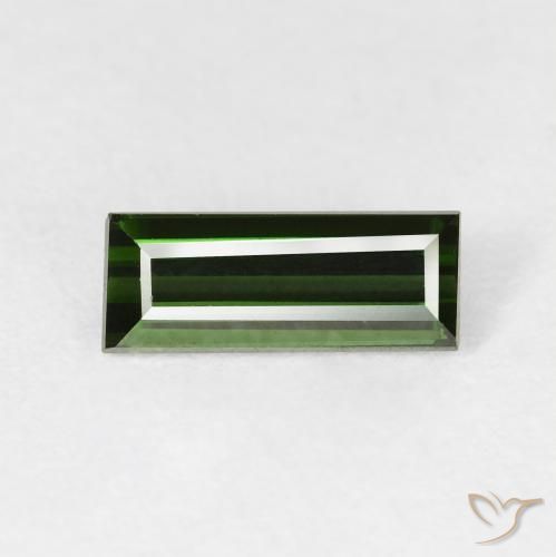 1.09ct 天然 森林绿 碧玺, 狭长方形, VVS