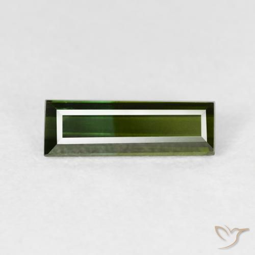 0.95ct 天然 森林绿 碧玺, 狭长方形, VVS