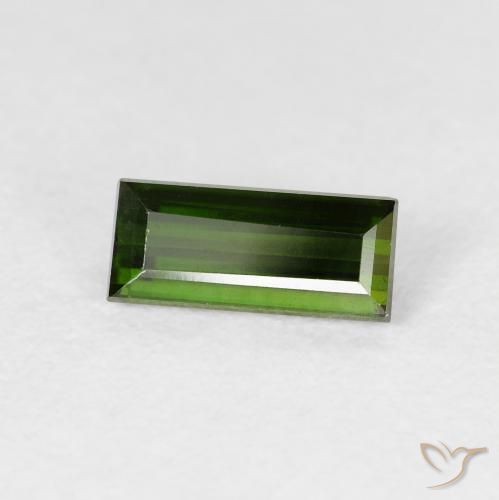 0.98克拉天然碧玺，狭长方形，VVS