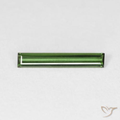 0.57ct 天然 深绿色 碧玺, 狭长方形, VVS