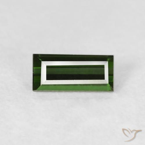 0.48ct 天然 深绿色 碧玺, 狭长方形, VVS