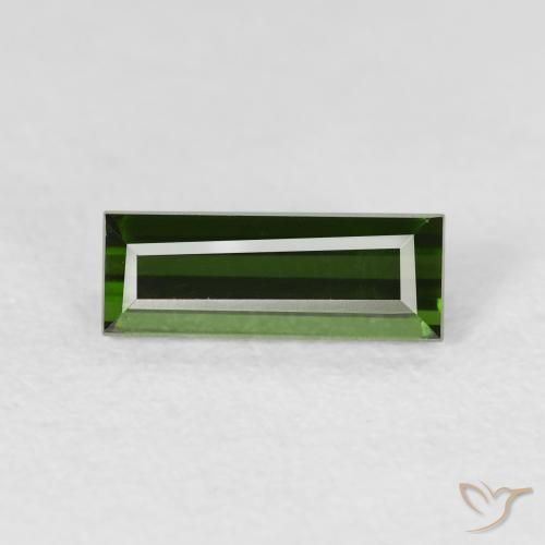 0.95ct 天然 森林绿 碧玺, 狭长方形, VVS