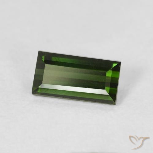 0.95克拉天然碧玺，狭长方形，VVS