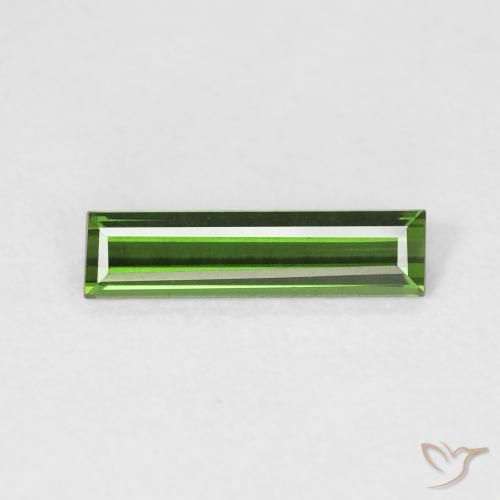 0.61ct 天然 深绿色 碧玺, 狭长方形, VVS