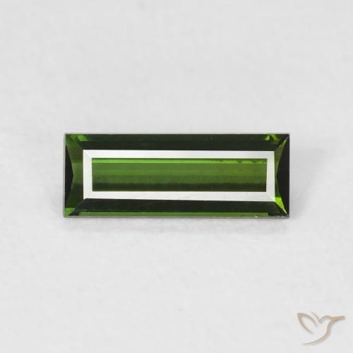 0.59ct 天然 森林绿 碧玺, 狭长方形, VVS