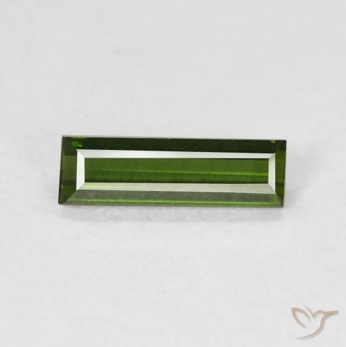 0.67ct 天然 黄绿色 碧玺, 狭长方形, VVS