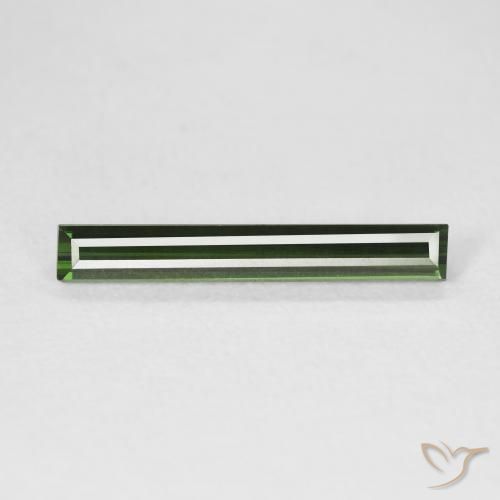 1.20ct 天然 黄绿色 碧玺, 狭长方形, VVS