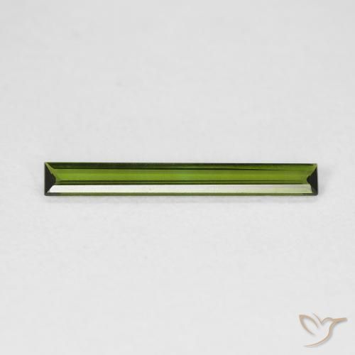 0.55ct 天然 深绿色 碧玺, 狭长方形, VVS