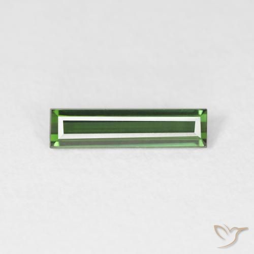 0.60ct 天然 森林绿 碧玺, 狭长方形, VVS