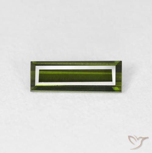 0.63ct 天然 大地绿 碧玺, 狭长方形, VVS