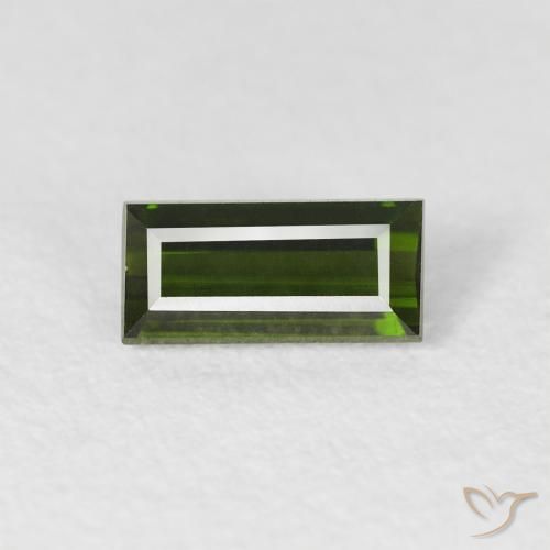 0.51ct 天然 大地绿 碧玺, 狭长方形, VVS