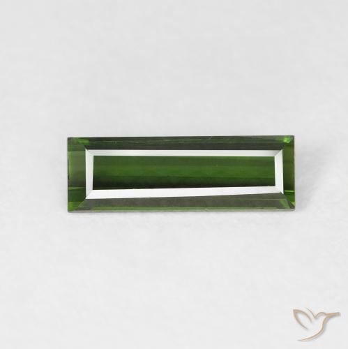 0.71ct 天然 大地绿 碧玺, 狭长方形, VVS