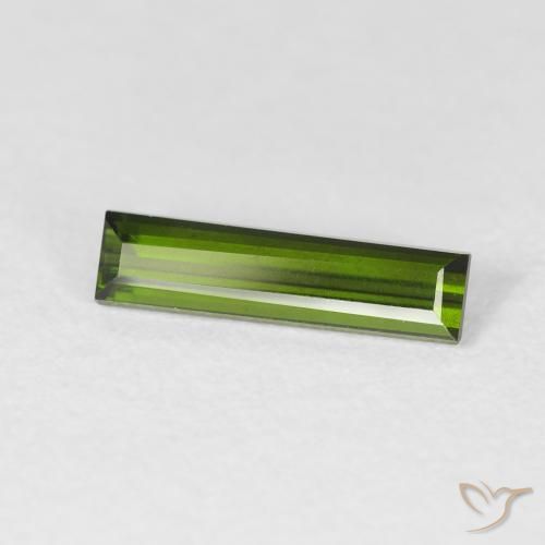 0.76克拉天然碧玺，狭长方形，VVS