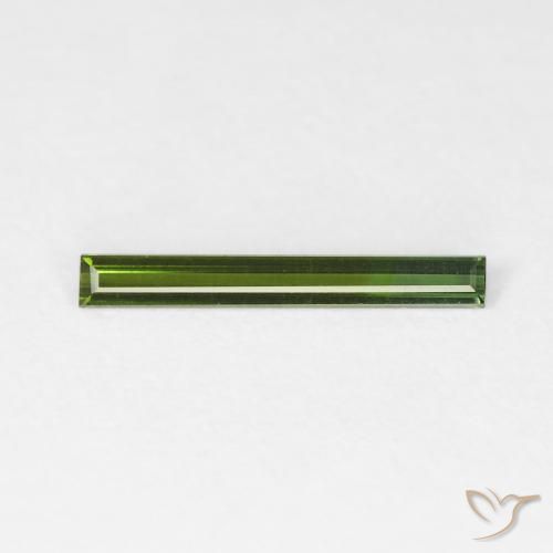 0.41ct 天然 森林绿 碧玺, 狭长方形, VVS