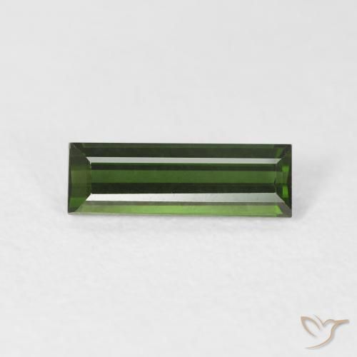 0.89ct 天然 大地绿 碧玺, 狭长方形, VS