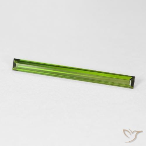 0.85克拉天然碧玺，狭长方形，VVS