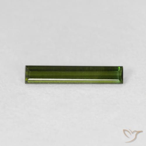 0.51ct 天然 森林绿 碧玺, 狭长方形, VVS