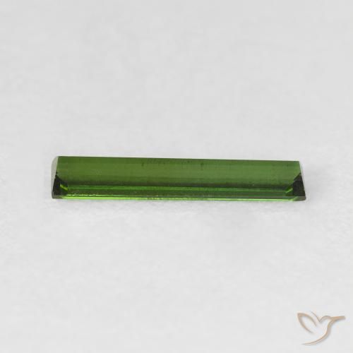 0.64克拉天然碧玺，狭长方形，VVS