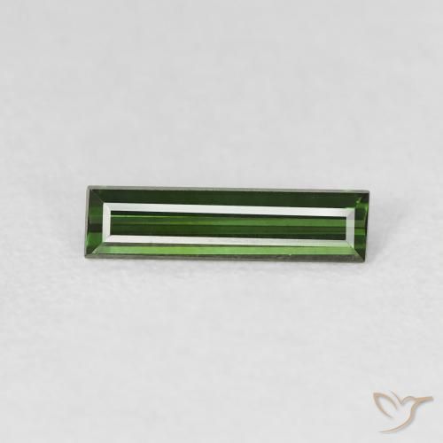 0.65ct 天然 森林绿 碧玺, 狭长方形, VVS