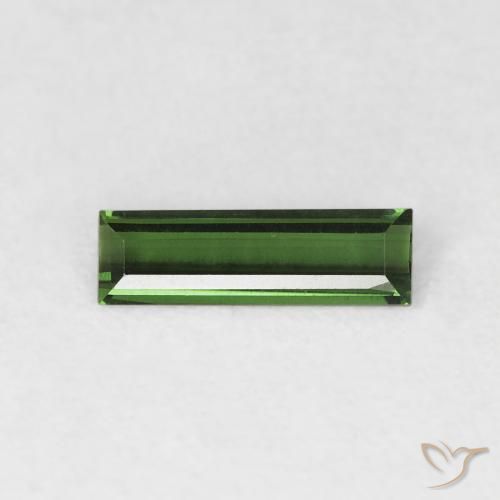 0.43ct 天然 森林绿 碧玺, 狭长方形, VVS