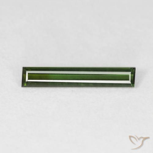 0.71ct 天然 森林绿 碧玺, 狭长方形, VVS