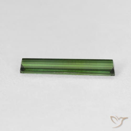 0.95克拉天然碧玺，狭长方形，VVS