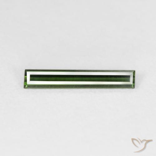 0.52ct 天然 深绿色 碧玺, 狭长方形, VVS