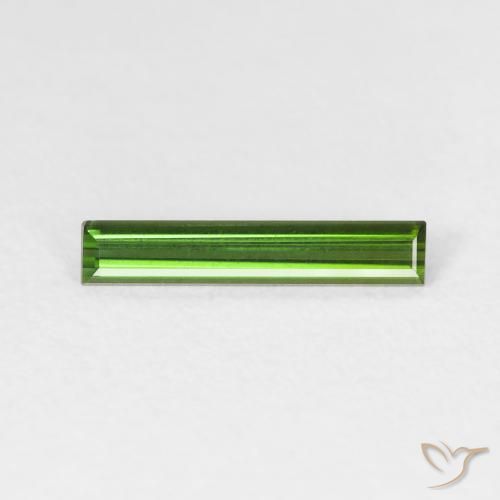0.64ct 天然 中绿色 碧玺, 狭长方形, VVS