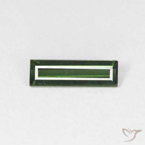 0.75ct 天然 Medium Dark-Green 碧玺, 狭长方形, VS
