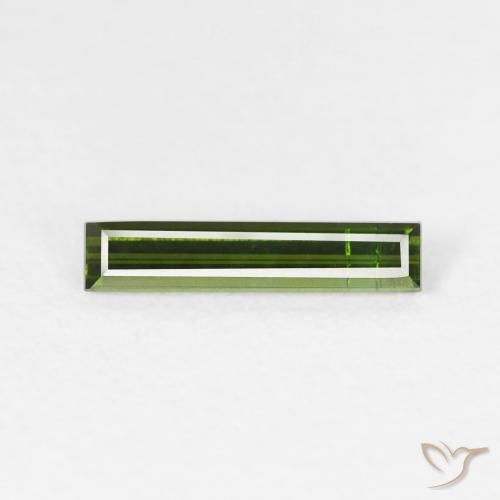 0.52ct 天然 黄绿色 碧玺, 狭长方形, VS-SI