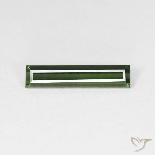 1.17ct 天然 Medium Dark-Green 碧玺, 狭长方形, VS