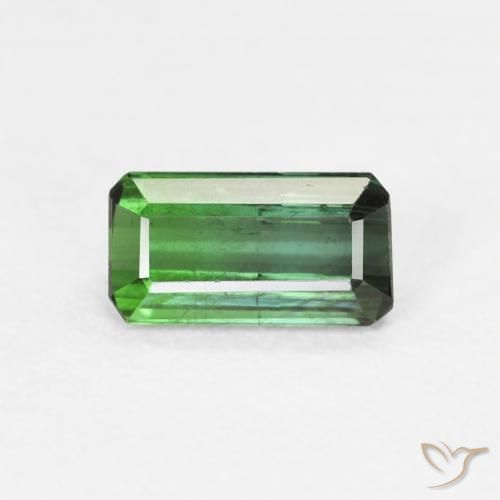 0.80ct 天然 中绿色 碧玺, 祖母绿式切割, VS-SI