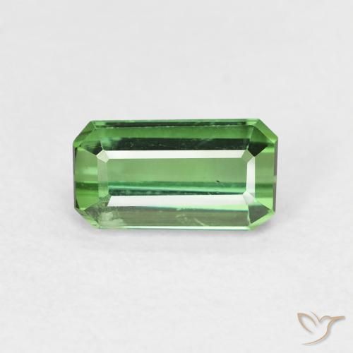 0.85ct 天然 中绿色 碧玺, 祖母绿式切割, VS