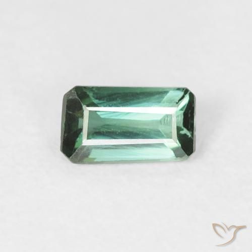 0.40ct 天然 暗绿色 碧玺, 祖母绿式切割, VVS