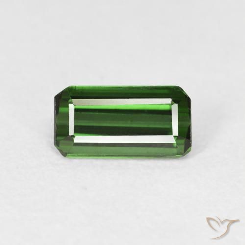 0.69ct 天然 Medium Dark-Green 碧玺, 祖母绿式切割, VVS-VS