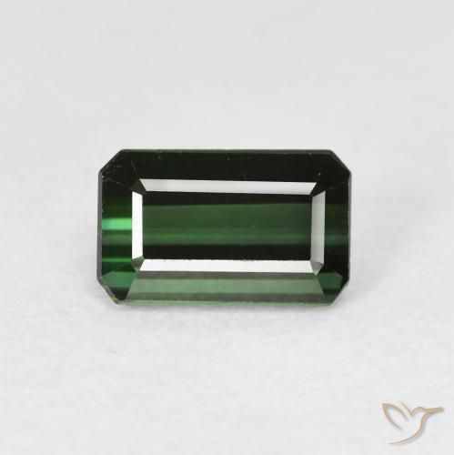 1.30ct 天然 森林绿 碧玺, 祖母绿式切割, VS