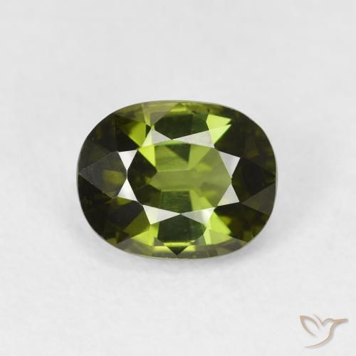 1.23ct 天然 海藻绿 碧玺, 椭圆形, VS