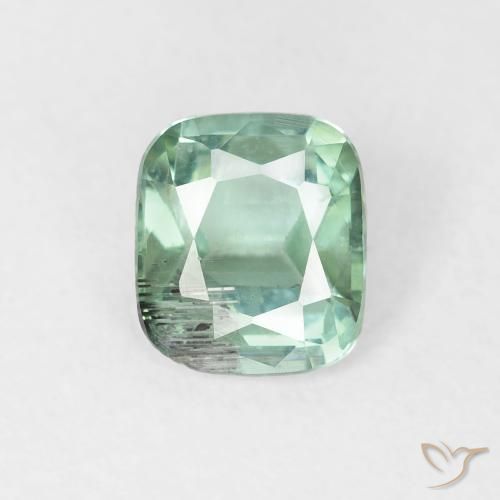 0.85ct 天然 蓝绿色 碧玺, 软垫, VS-SI