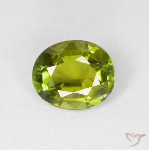 1.43ct 天然 充满活力的绿色 碧玺, 椭圆形, VS