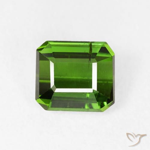 0.84ct 天然 深绿色 碧玺, 祖母绿式切割, VS-SI