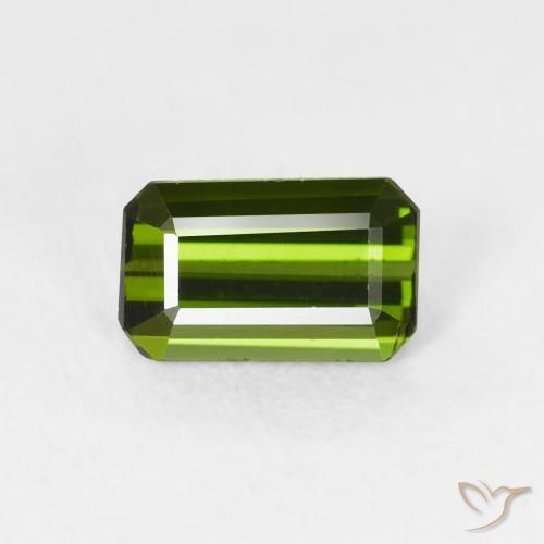 0.72ct 天然 森林绿 碧玺, 祖母绿式切割, VS