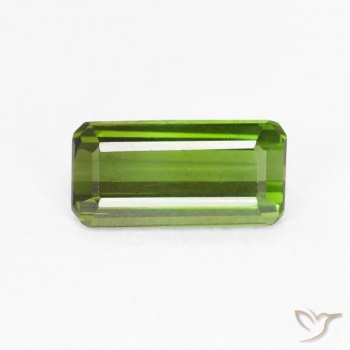 0.59ct 天然 暖绿 碧玺, 祖母绿式切割, VVS-VS