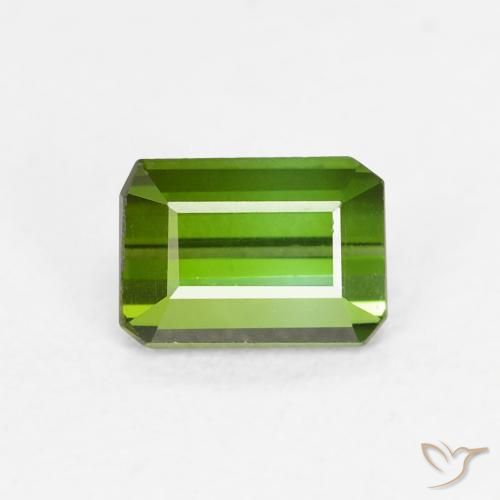 0.72ct 天然 深绿色 碧玺, 祖母绿式切割, VVS