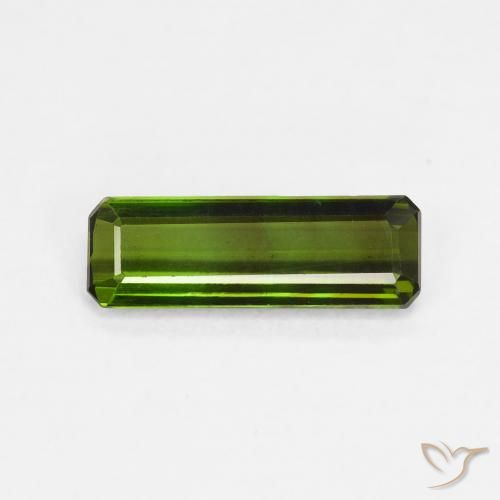 1.08ct 天然 暗绿色 碧玺, 祖母绿式切割, VVS-VS