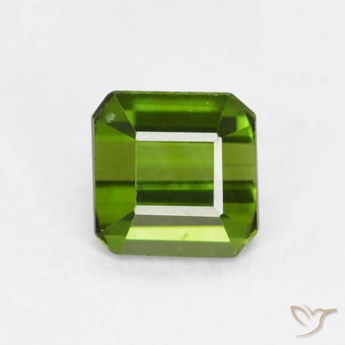 0.62ct 天然 森林绿 碧玺, 祖母绿式切割, VVS